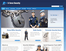 Tablet Screenshot of gforce-security.com